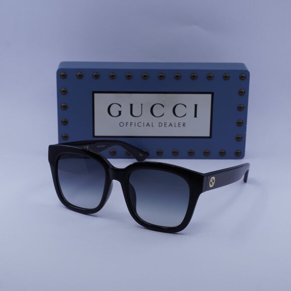Gucci GG1338SK 003 Square Sunglasses - Black/Grey Gradient - Picture 1 of 11
